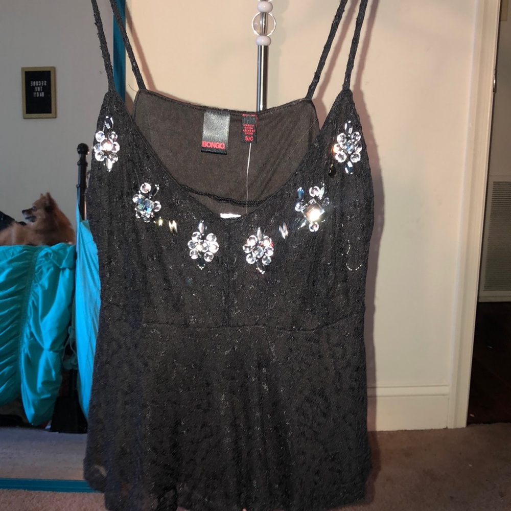 Black laced top